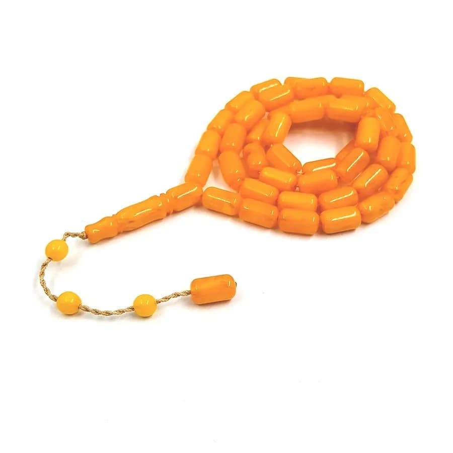 Tasbih Bakelat Yellow Resin misbaha bracelet ramadan eid gifts turkish jewelry Arabic accessories Eid Mubarak - 4