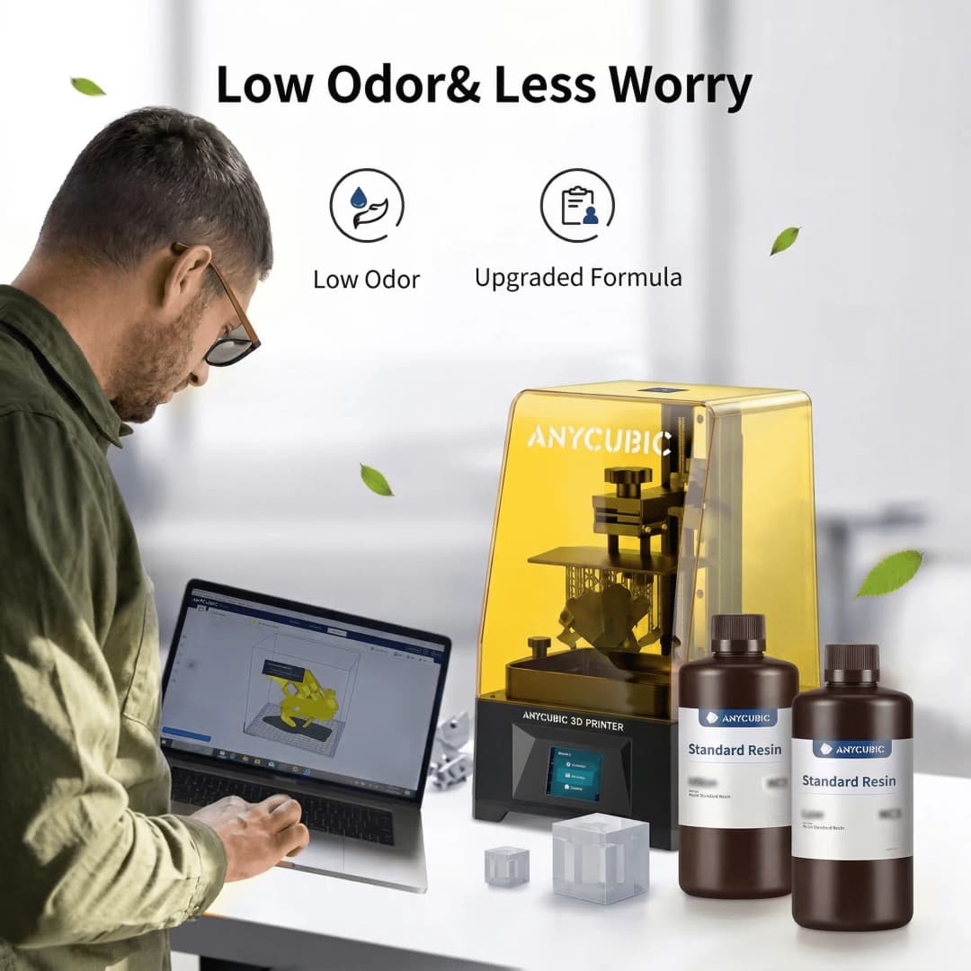 راتنج حساس للضوء ANYCUBIC 405nm UV قياسي لطابعات LCD ثلاثية الأبعاد، طباعة تماثيل Photon Mono 7 Pro، شحن سريع، عرض كبير - 3