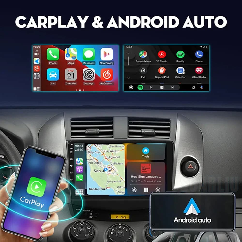 For Smart Fortwo 451 2005 - 2010 2010-2015 Multimedia GPS Navigation DSP RDS 4G SWC CarPlay 2Din 9inch Android Auto Car Radio - 3