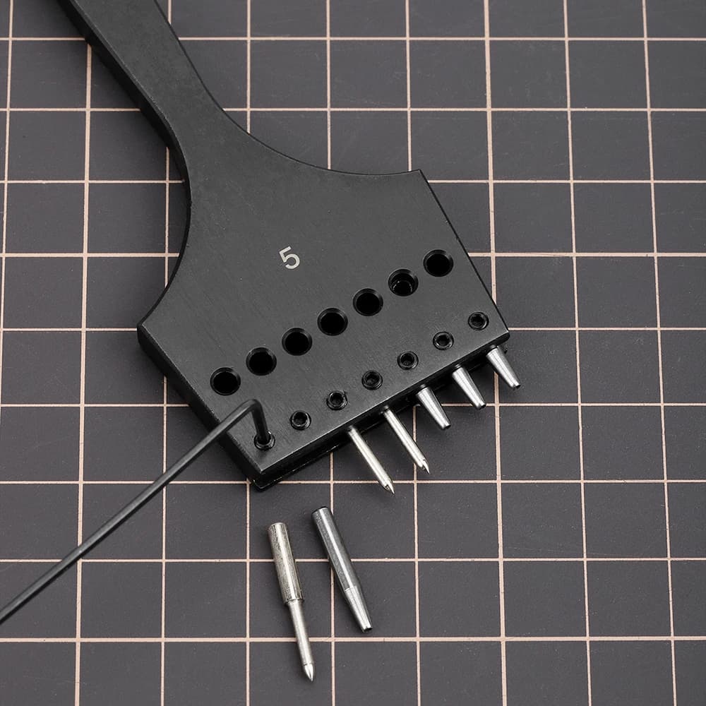 أدوات ثقب الجلد من WUTA للجيل الثالث، رؤوس قابلة للاستبدال، ثقب دائري، نمط فرنسي، إزميل، وأدوات جلدية - اصنعها بنفسك - 3