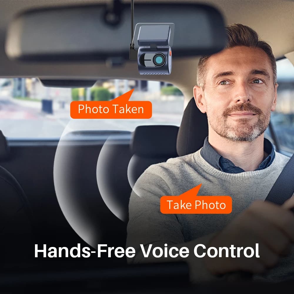 كاميرا KAWA MINI 3 Pro بدقة 2K لداشكام السيارة مع تسجيل فيديو وتحكم صوتي وواي فاي ومراقبة وقوف السيارات 24 ساعة - 2