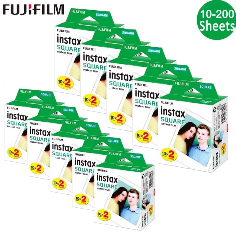 10-200 sheets Fujifilm Instax Square White Edge Films Photo Paper for Instax SQ1 SQ6 SQ20 LINK Instant Camera Share SP-3 Printer