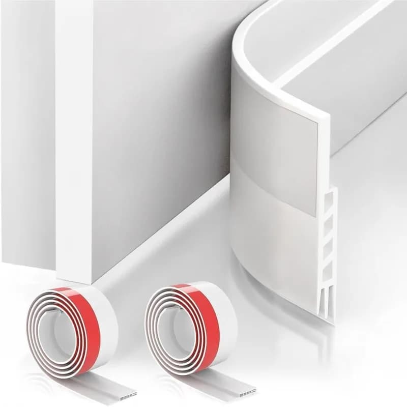 100cm Silicone Door Draught Excluder Door Bottom Sealing Strip Tape Weatherstrip Waterproof Wind Proof Sound Insulation - 5