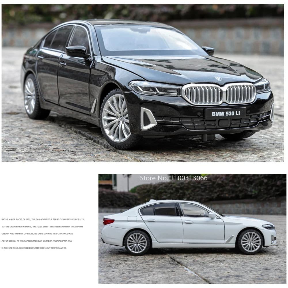 1:24 سلسلة 5 530Li M4 نموذج سيارات لعب سبائك عجلات مصبوبة سحب للخلف سيارة مصغرة أبواب مفتوحة مركبة هدايا مثالية للأطفال - 5