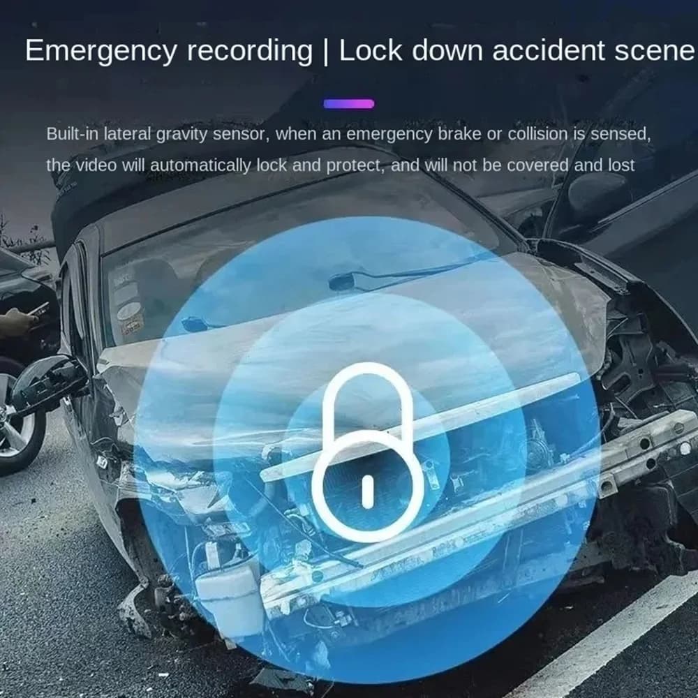 كاميرا XUSHIDZ 1080P للسيارة، رؤية ليلية، مسجل فيديو للمركبة، تسجيل حلقي، فعالة من حيث التكلفة Q02 - 4