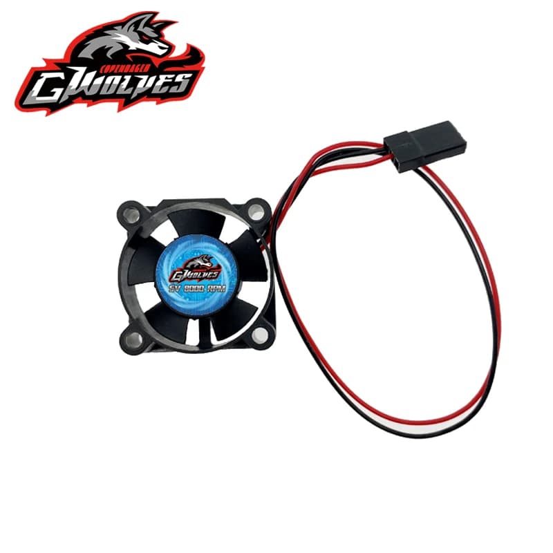 RC fan 25/30/35/40/50mm 8000RPM 5V-7V DC High wind cool Motor ESC fan heat sink 30/60/120/150A ESC 36/42mm motor futaba plug - 3