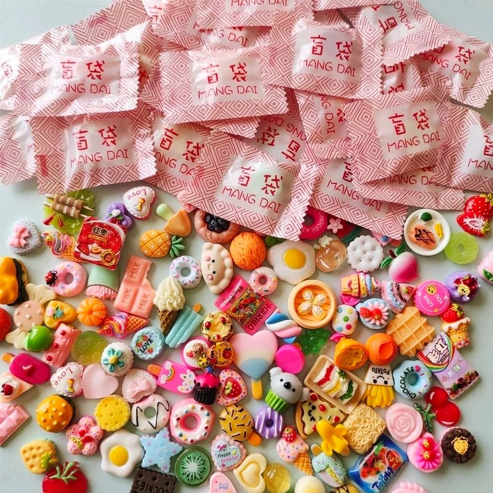 5/30/60pcs Mini Simulation Supermarket Snack Blind Bag Cute Children's Party Kitchen Accessories Blind Box Toys Randomly Sent - 5