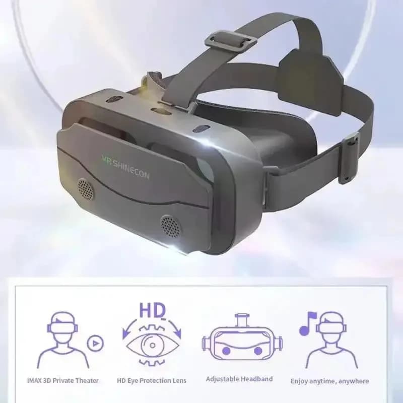 ثلاثية الأبعاد الواقع الافتراضي VR نظارات سماعة أجهزة خوذة العدسات نظارات الذكية للهواتف الذكية الهاتف الخليوي لعبة الهاتف المحمول Viar المشاهد مجموعة - 2