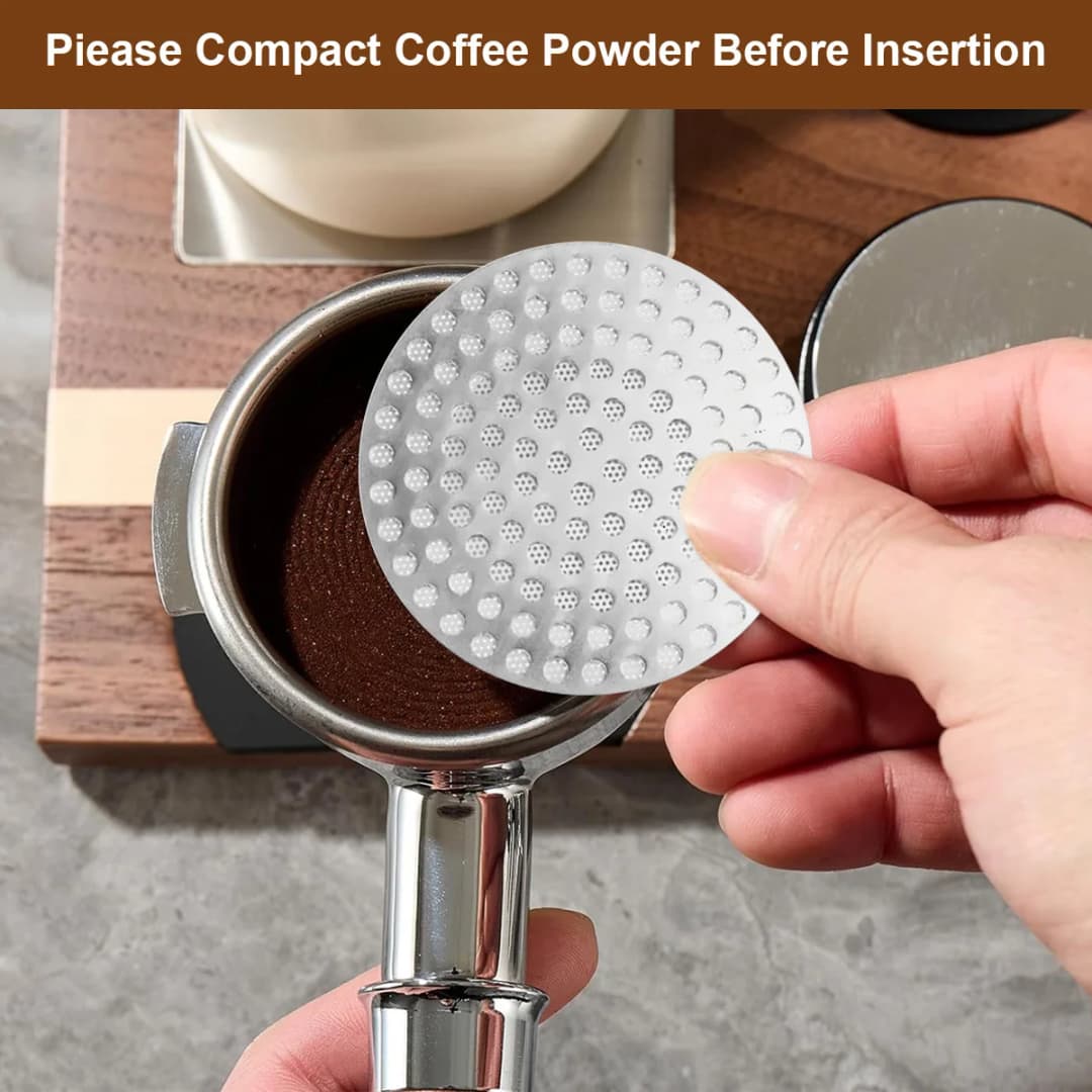51 / 53 / 58mm Espresso Puck Screen, Reusable Mesh Coffee Filter, Thickness Puck Screen Stainless Steel Lower Shower Screen - 4