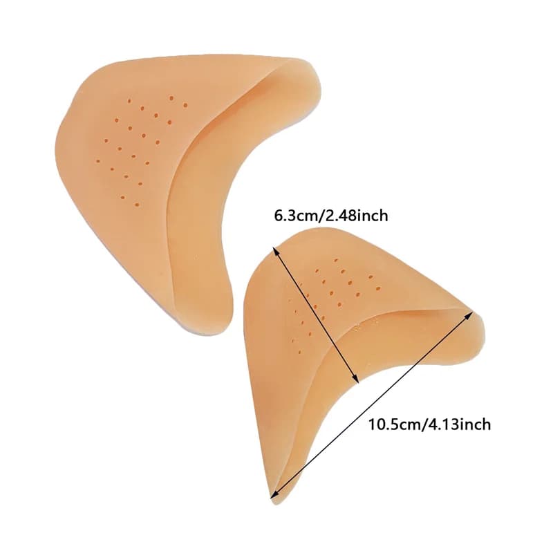 Silicone Toe protection Forefoot Pads Insoles Comfortable Shoe Pad Pain Relief Silicone Non-slip Shoe Insole for Women Foot Care - 6