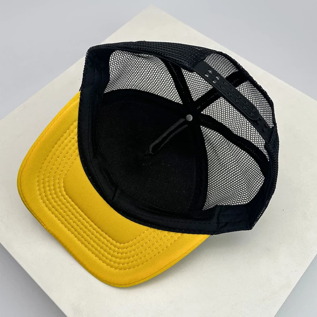 New Unisex American Style Graffiti Printed Letters Baseball Hats Sunshade Color Block Breathable Hip-hop Trucker Caps Versatile - 5