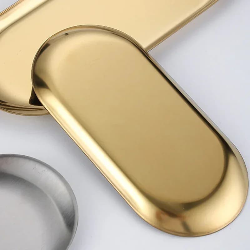 صينية تخزين مستحضرات التجميل من الفولاذ المقاوم للصدأ لأدوات الأظافر الصناعية ولوازم فن الأظافر وصينية جراحية لطب الأسنان - 3