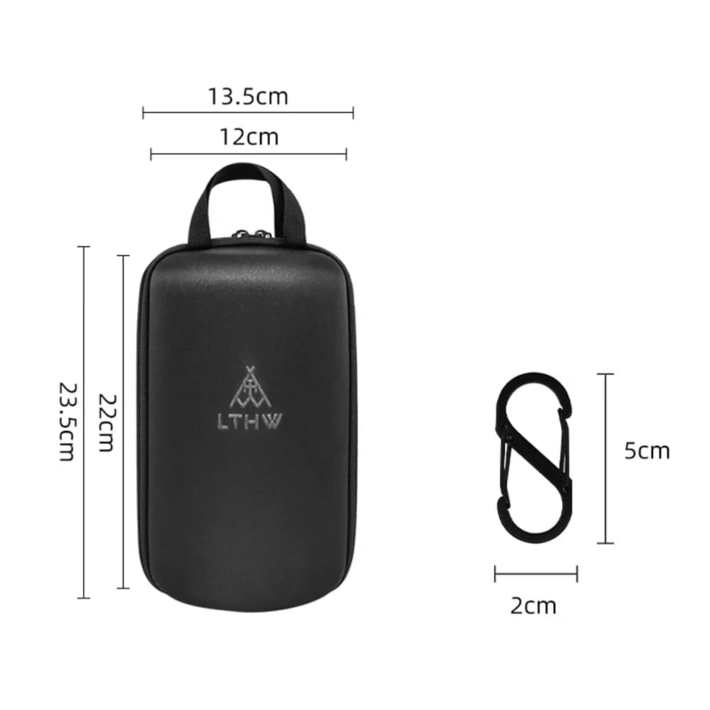 Camping Hard Shell Gas Canister Storage EVA Bag Case Shockproof Large Zipper Opening Dual Handles G2/G5 Compatible - 6