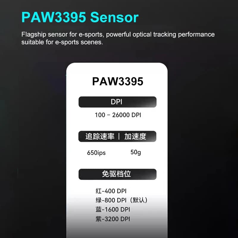 ماوس ألعاب لاسلكي ATK VXE Dragonfly R1 Pro MAX للرياضات الإلكترونية قابل لإعادة الشحن PAW3395 R1 Pro ماوس مخصص خفيف الوزن لـ CSGO - 4