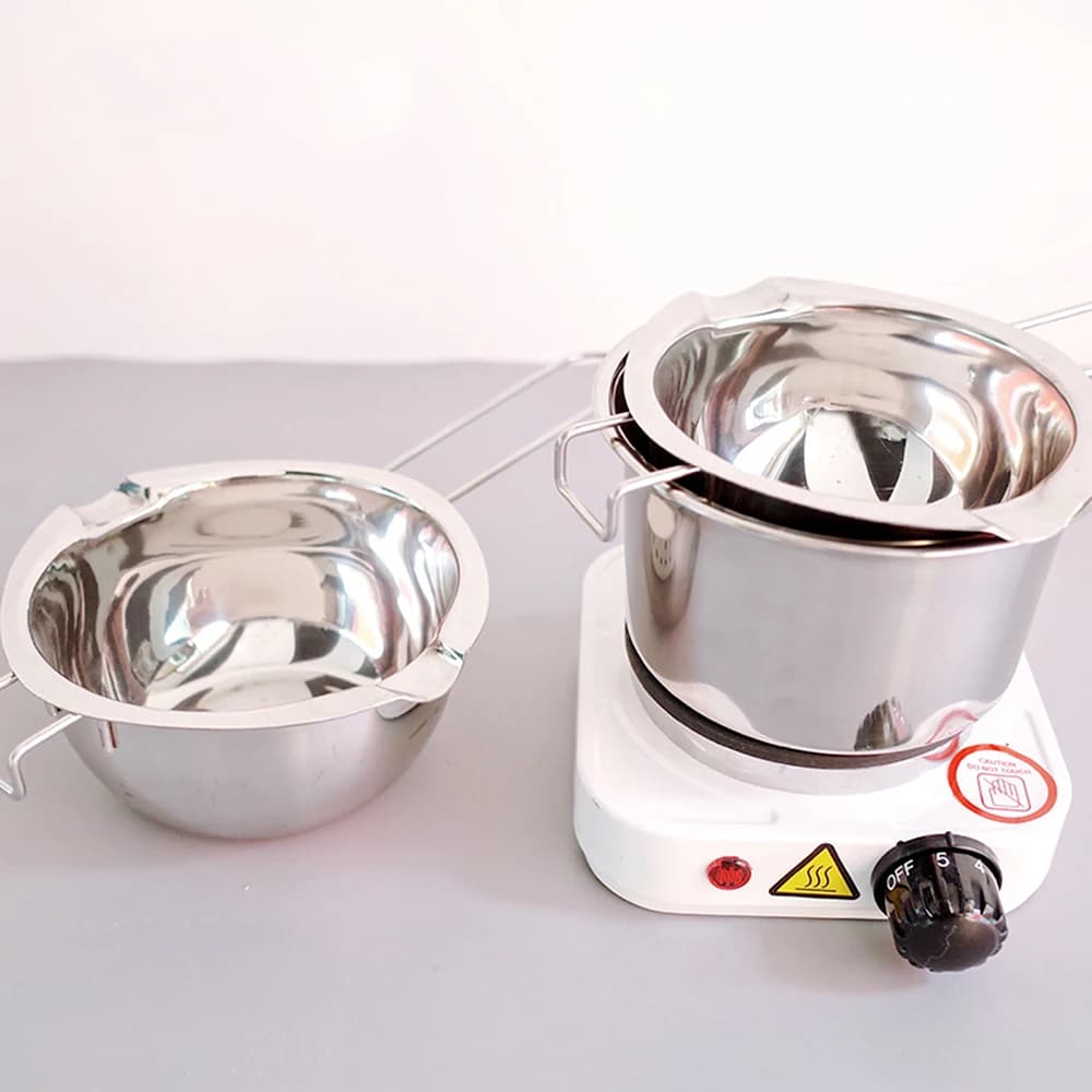 مجموعة شموع ذاتية الصنع مجموعة أدوات صنع الشموع العطرية ملصق من الفولاذ المقاوم للصدأ وعاء صهر الشمع مستلزمات صناعة الشموع للمبتدئين - 3