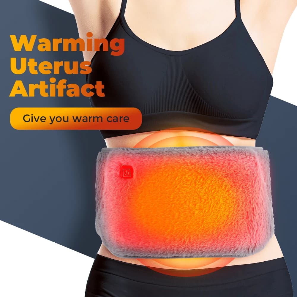 3 Levels Electric Graphene Heating Pad Cold-Proof Uterine Belt Cold-Proof Hand Waist Warming Pad USB Recharging Abdominal Warmer - 2
