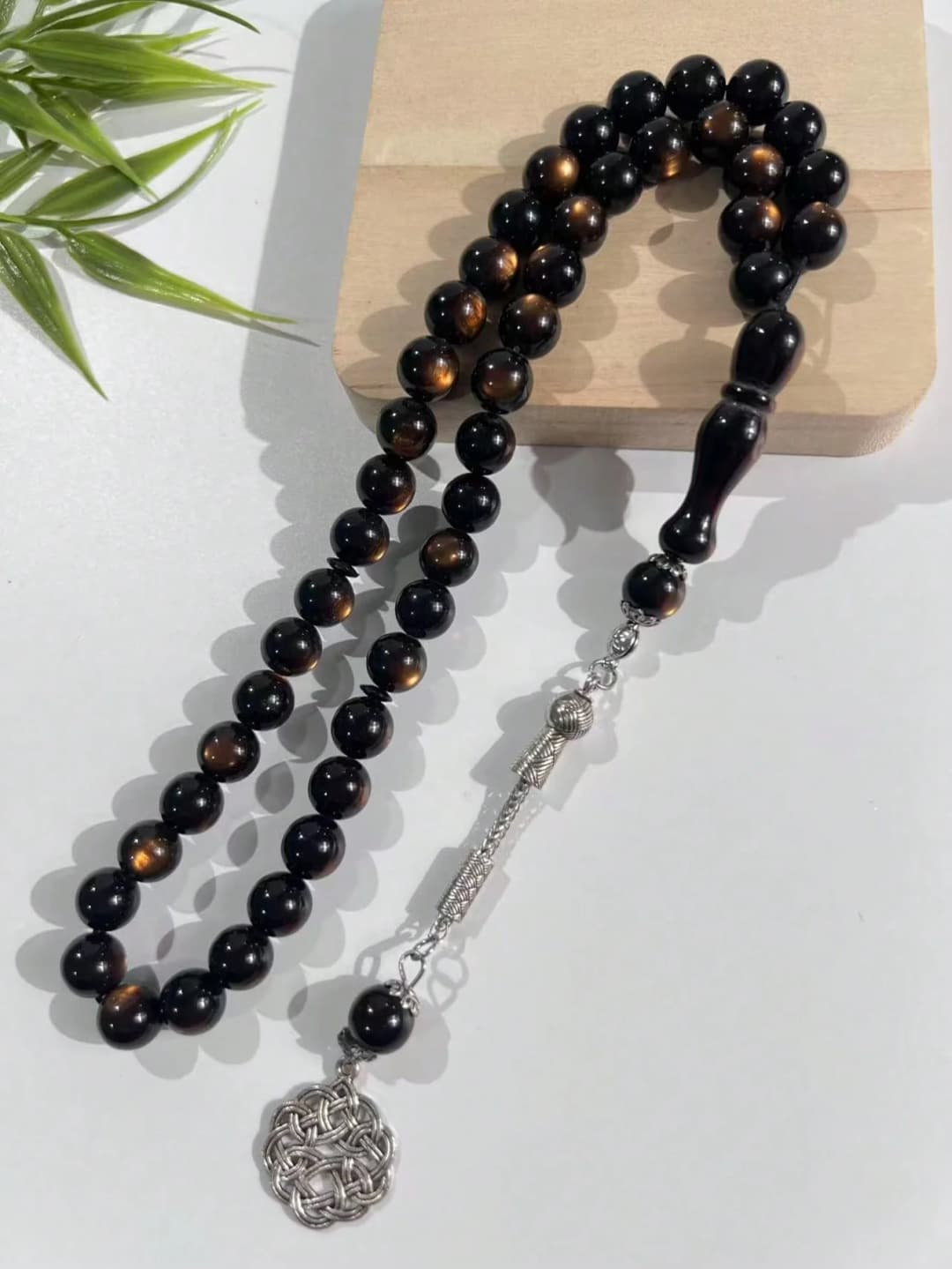 45 قطعة/مجموعة خرز صلاة بحلقة واحدة 10 ملم، مصممة للطقوس الدينية في الشرق الأوسط والعربية - 4