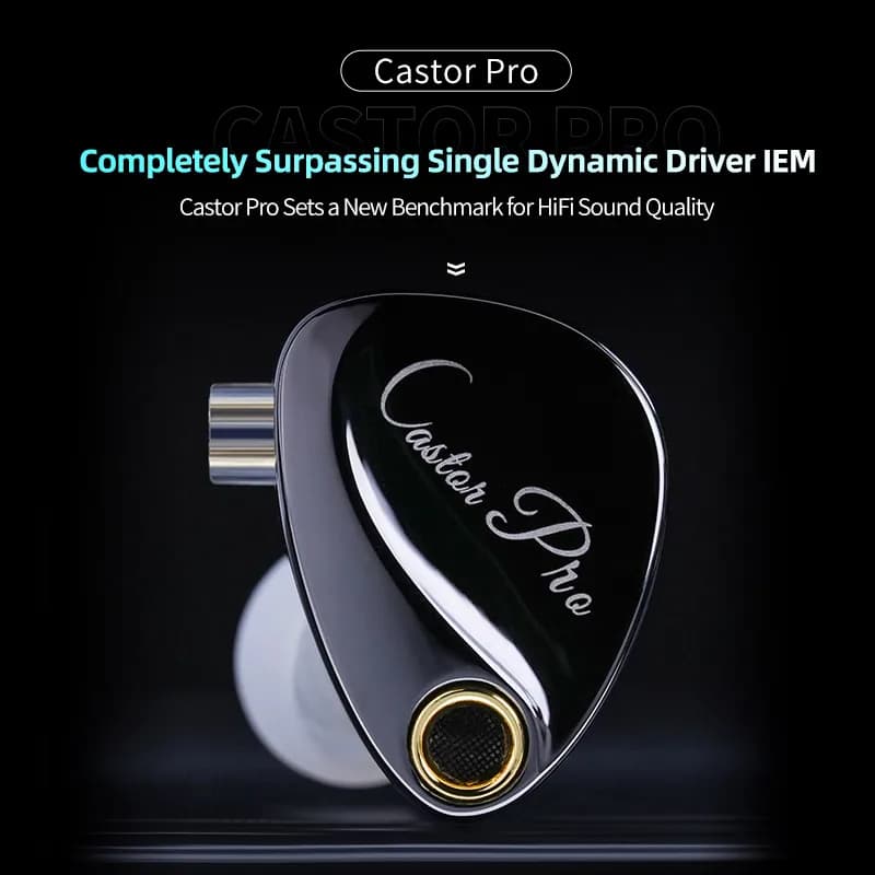 KZ Castor Pro HiFi Earphones Dynamic Drivers High-end Tunable Earphones Sound Quality Bass Headset Detachable Cable Headphones