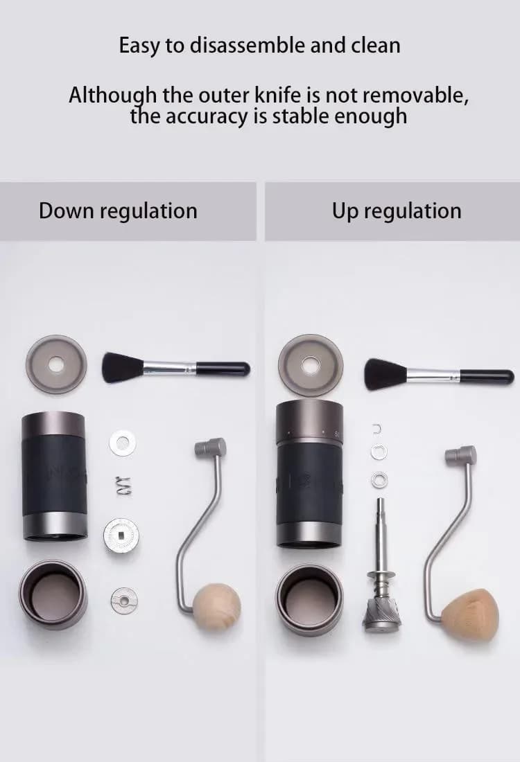 Kingrinder Manual Coffee Grinder 420 Stainless Steel Burr Grinding Core Portable Coffee Mill K0/K1/ K2 /k6 38mm 48mm - 4