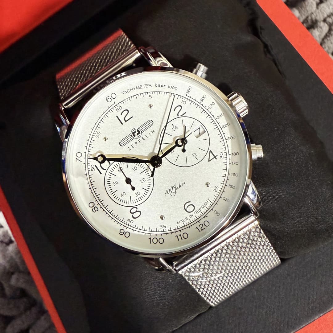 زيبلين لايت 2025 ساعة رجالية فاخرة كلاسيكية هدية بيضاء 8767-1 ساعة كوارتز رياضية متعددة الوظائف بخمسة دبابيس - 6