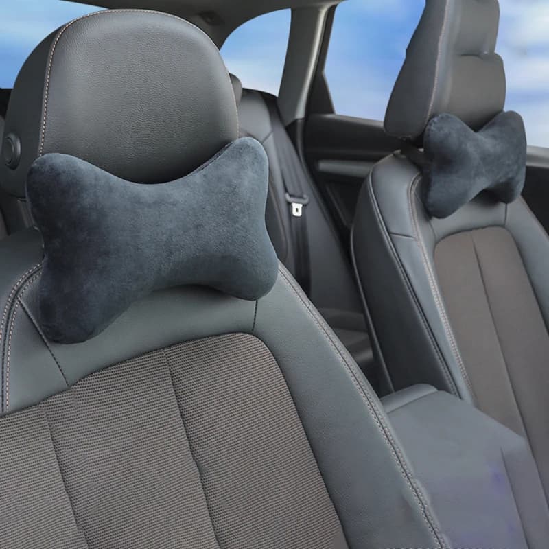 New Car Neck Headrest Pillow Memory Foam Car Seat Neck Pillow Breathable Crystal Velvet Head And Neck Support For Sleep Pillow