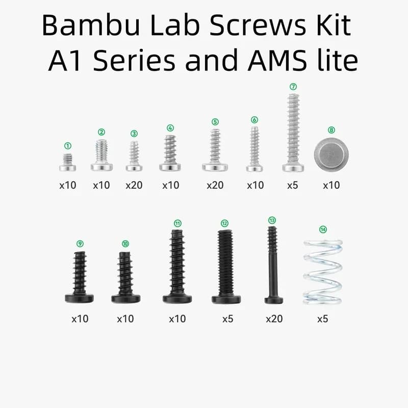 Bambu Lab Screws Kit - X1/P1 /A1 Series and AMS lite Top Mount  Kit High Quality Brand Original - 5