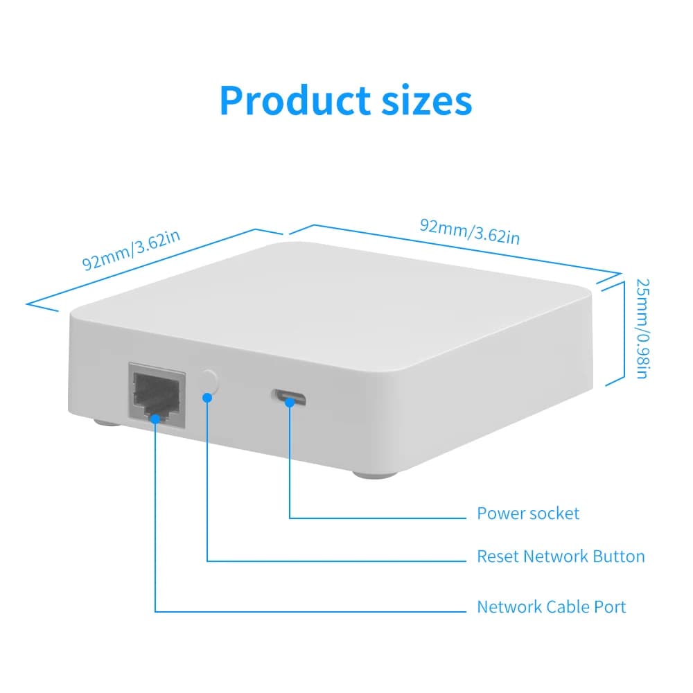 Tuya Zigbee Hub Smart Home Control Panel Wired Gateway Automation Residential Smart Life Control Supports Alexa - 6