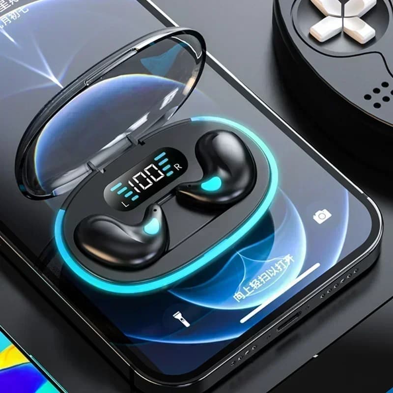X55 Sleeping Earbuds Wireless Mini Headphones For Work TWS Bluetooth Earphone Stereo Hidden Headsets with Mic HD Call Waterproof - 6