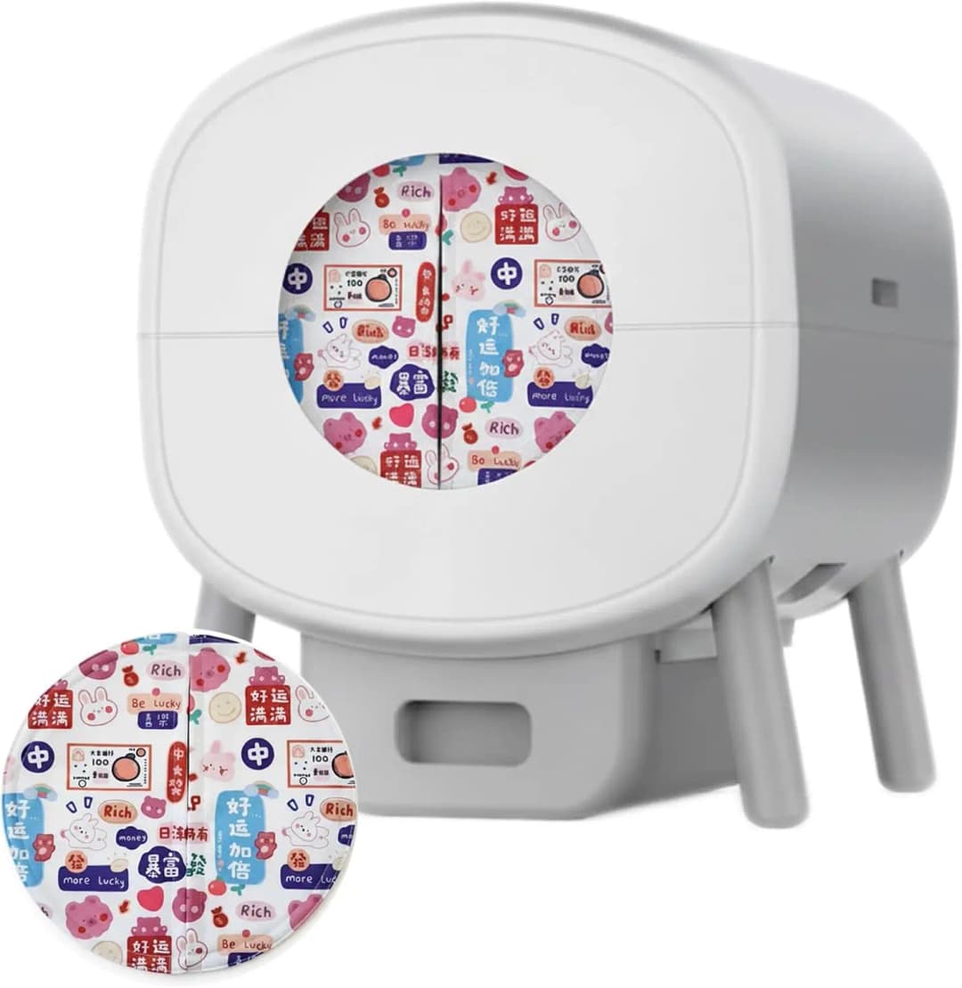 حوض قطط محدث جديد مقاوم للماء ستارة باب مقاومة للروائح والغبار بأسلوب جذب مغناطيسي لـ TONEPIE صندوق فضلات تلقائي ذاتي - 2