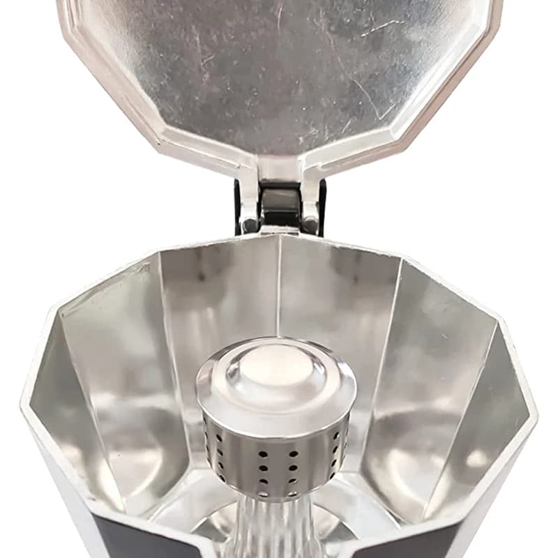 1Pc Stainless Steel Universal Moka Pot Stovetop Espresso Aluminum Coffee Maker Accessories Anti-Splash Valve Cover - 3