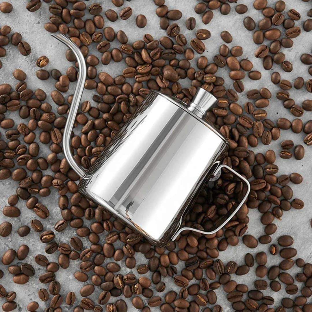 1PC-350ML Pour Over Coffee Kettle Gooseneck Pour Over Coffee Pots Drip Coffee Maker Stainless Steel Home Barista Accessories - 4