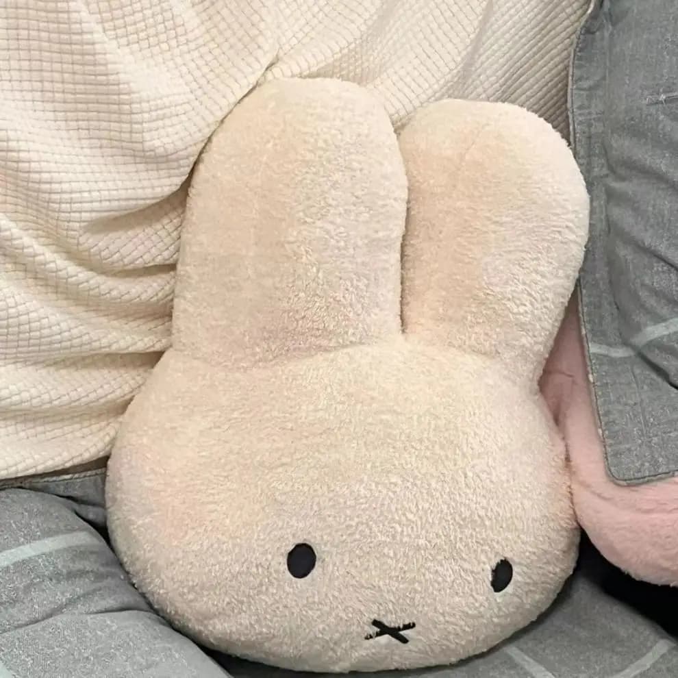 Miffy Black eyes Cute Doll Plush Toy Kawaii Bed Pillow soft comfortable Sofa Cushion Pillow Gift toys for Girl and Boy - 4
