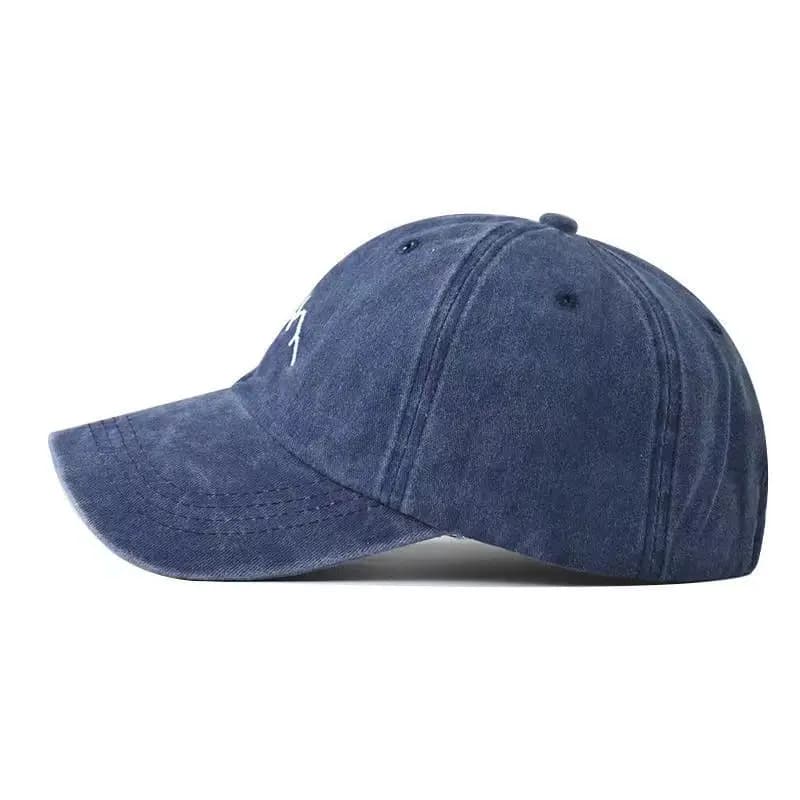 Unisex Washed Cotton Cap Mountain Embroidery Vintage Baseball Cap Men Women Adjustable Casual Outdoor Streetwear Sports Hat - 4