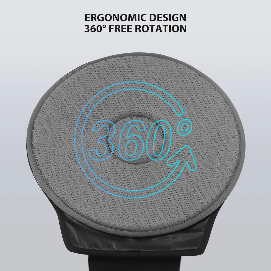 Car Seat Cushion Portable Soft Breathable 360 Degree Rotation Seat Cushion for Elderly Pregnant Women Rotating Car Seat Cushion - 2
