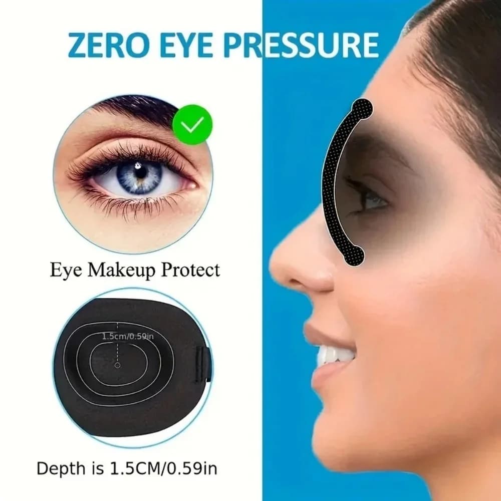 قناع نوم ثلاثي الأبعاد، مساعد نوم، قناع عين من الفوم الناعم، مثالي للسفر وحجب الضوء، غطاء عين - 5