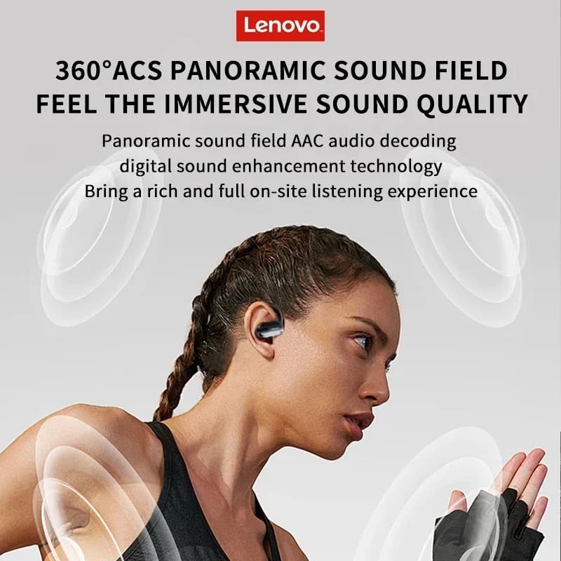 Lenovo ThinkPlus Earphone XT80 Wireless Bluetooth Sport Noise Reduction Earbuds HiFi Stereo Game Music Headphones Long Standby - 2