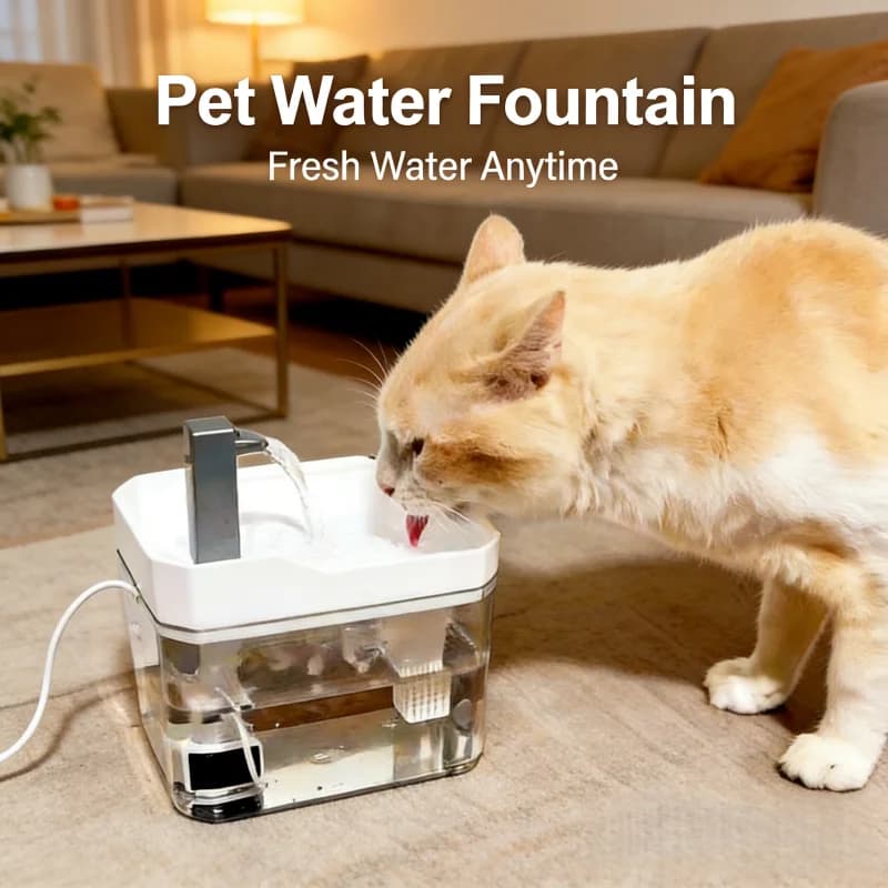 2026 new Cat Automatic Water Dispenser Drinking circulating filters flowing water intelligent pet automatic water dispenser