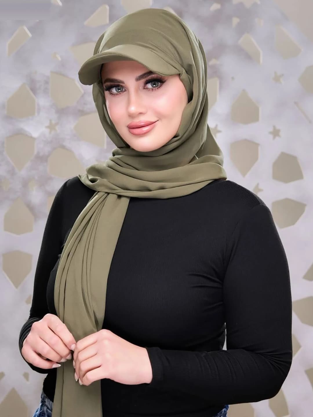 حجاب جيرسي نسائي عصري جديد مع قبعة كرة أساسية قبعة رياضية صيفية جاهزة للارتداء حجاب رياضي جيرسي فوري - 2