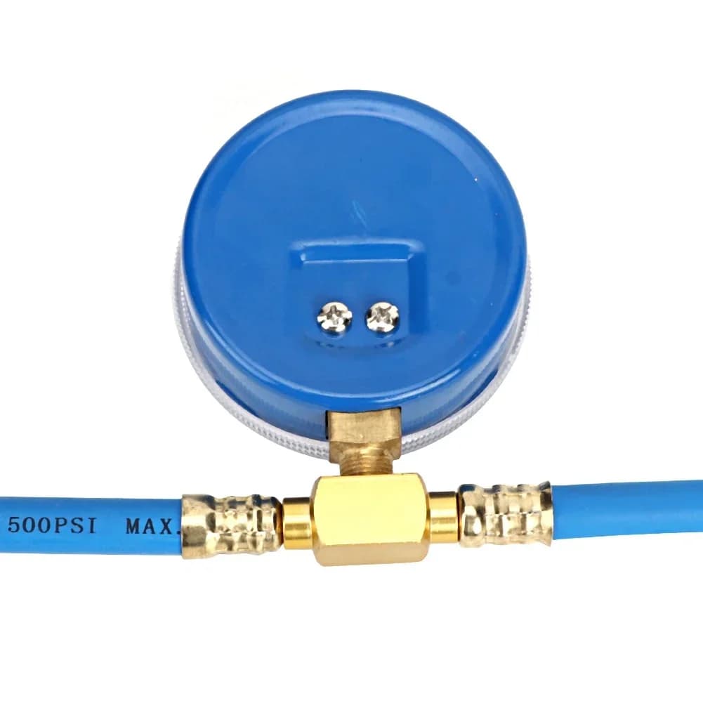 Refrigerant Charging Hose R134A with Gauge Automotive AC Refill Kit Compatible Gas Pressure Measuring Tool for Car Air Repair - 6