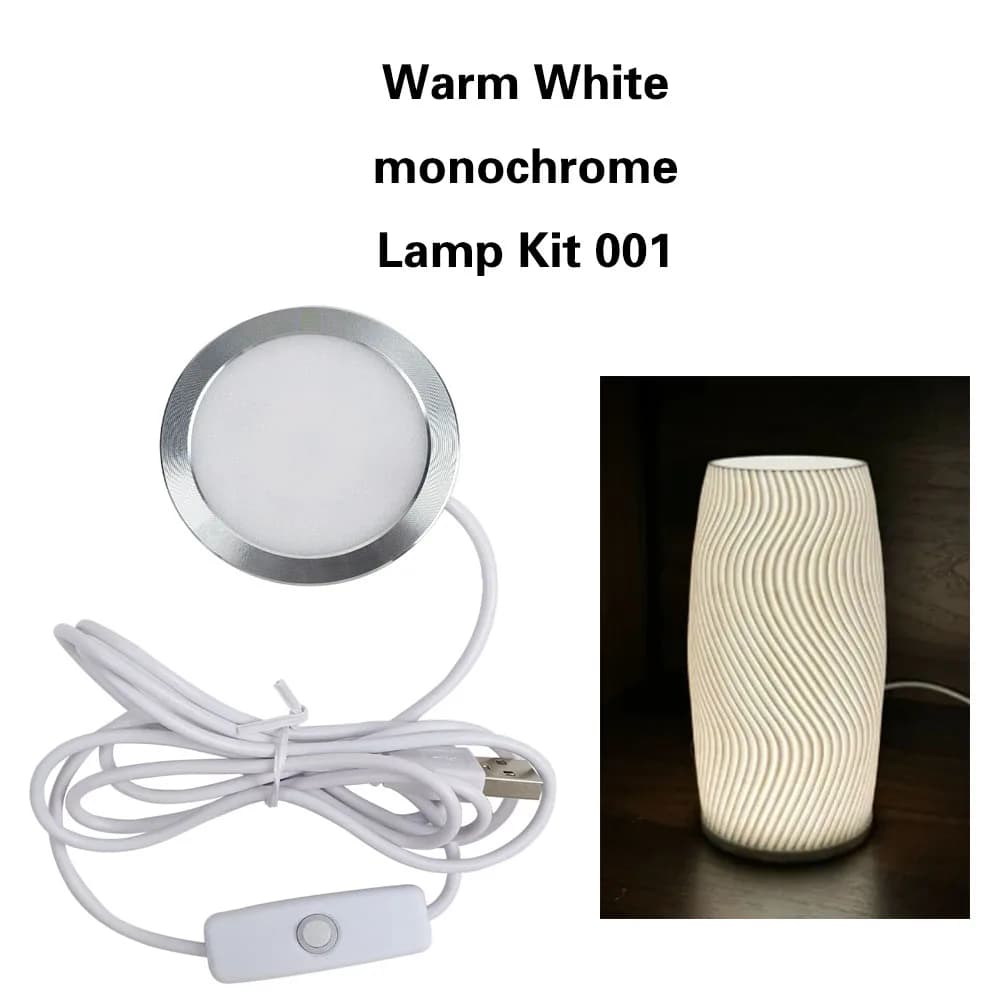 Bambu Lab Compatible LED Light Kit 001 - 3D Printer Workspace Lighting, DIY RGB Strip for P1P/X1 Series, USB-Powered & Energy Sa - 3