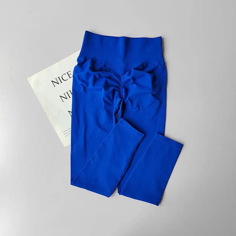 طماق يوجا عالية الخصر بتصميم الخوخ، تجفيف سريع وتنفس، مع رفع للأرداف، مثالية للتدريب والرياضة - 6