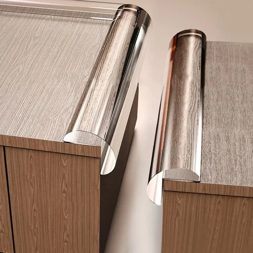 1/2 متر الجدول واقي للحواف سيليكون حماية الطفل شريط حماية الشريط الذاتي لاصق الاصطدام برهان الاطفال سلامة الأثاث ركن حماة - 2