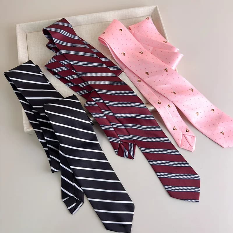 Long Skinny Plaid Waist Belt With Jeans Necktie Scarf Decorative Accessory Personality Trendy Hairband Fashionable Accessory - 6