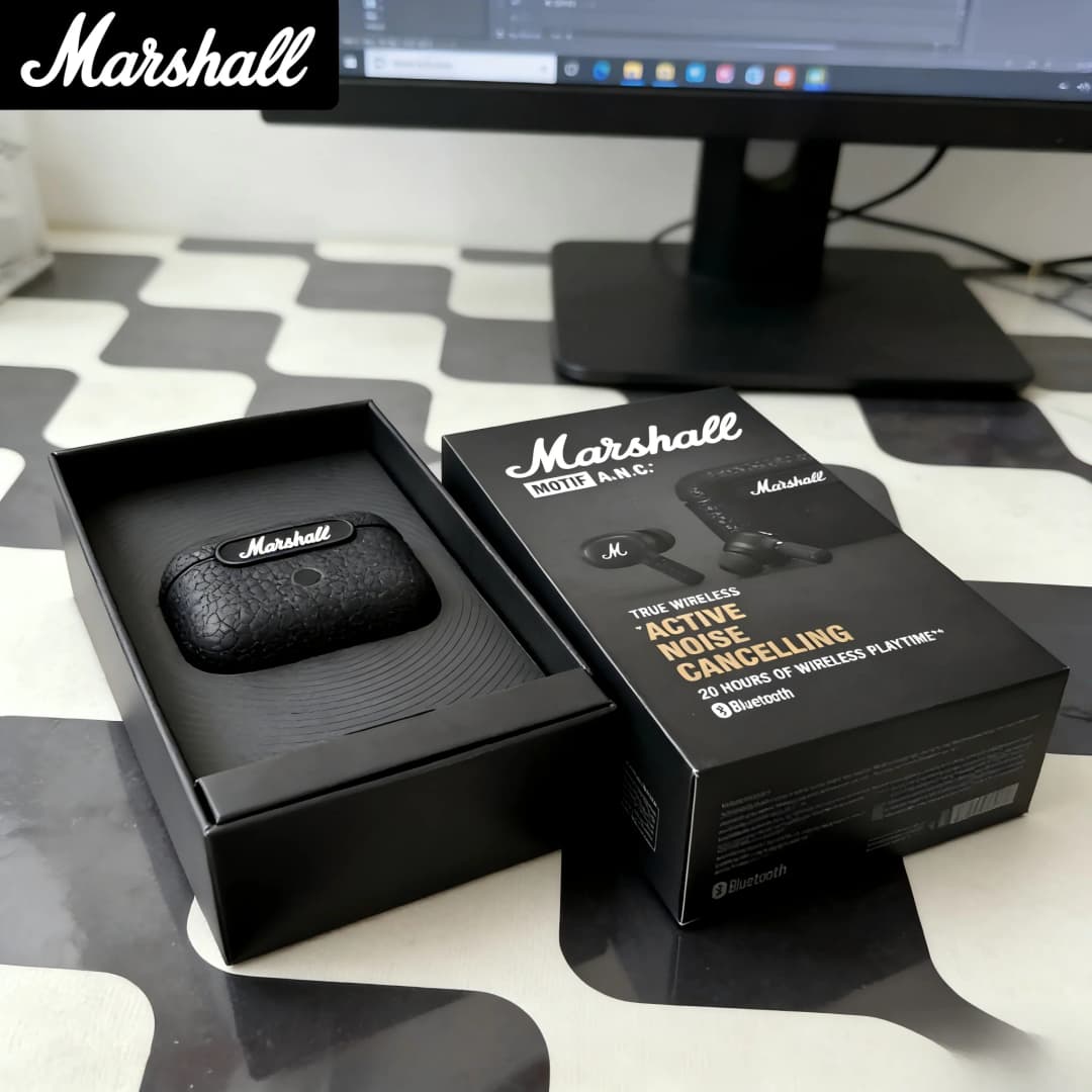 Marshall MOTIF ANC True Wireless Earbuds Active Noise Cancelling Bluetooth Earphones In-Ear Sport Fashion Headset with Mic - 2