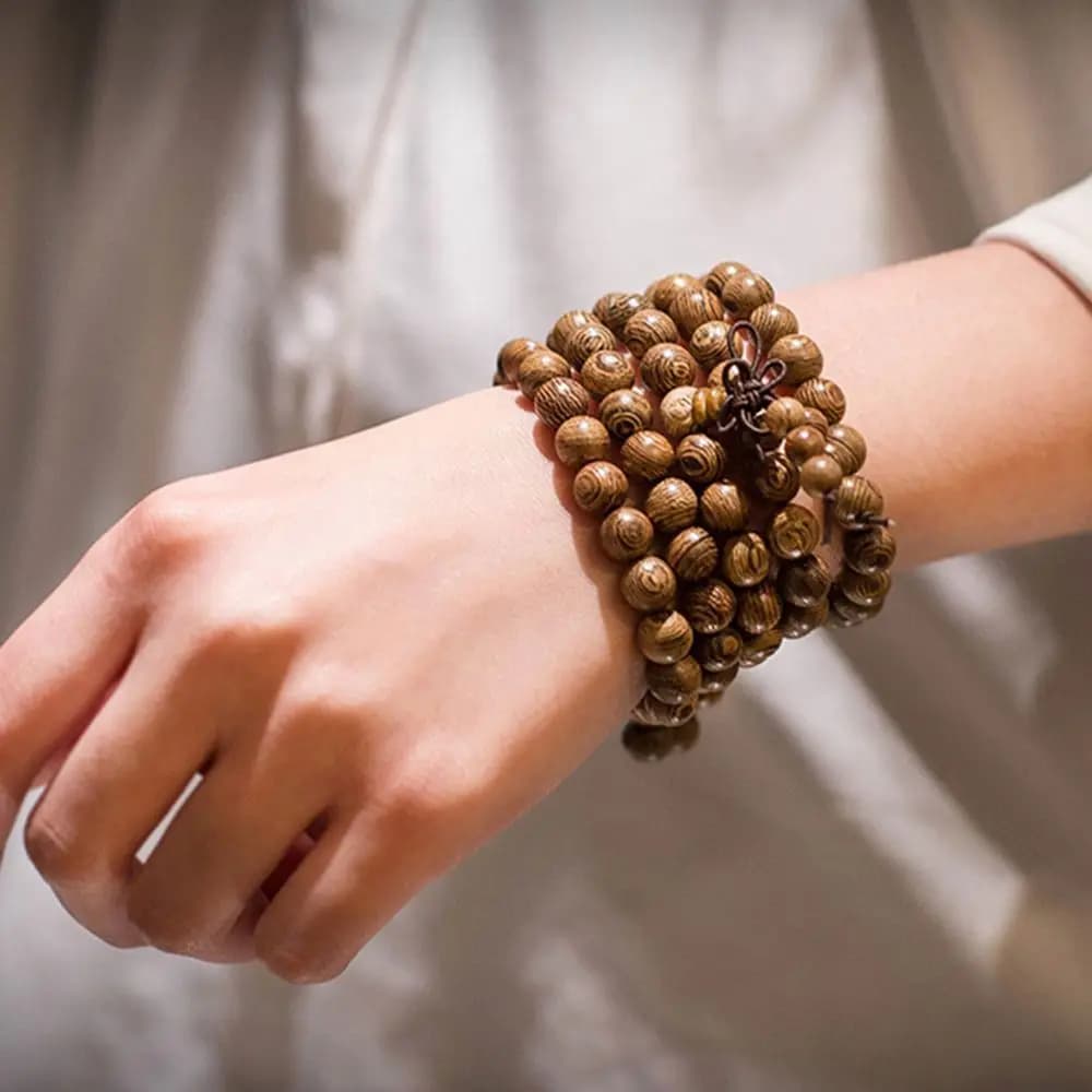 NEW Fashion Bangle Jewelry Wooden Wenge Tibetan Buddhist Mala Bracelet Rosary Prayer Beads Buddha - 6