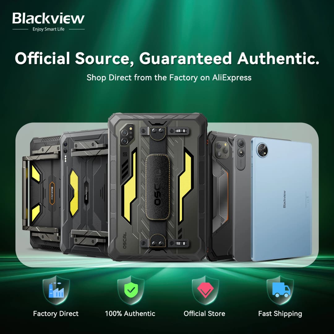 العرض العالمي الأول لجهاز Blackview Active 12 Pro اللوحي المتين مع بروجيكتور 11 بوصة، أندرويد 15، 16 جيجابايت، 1 تيرابايت، 30000 مللي أمبير، معالج Dimensity 7300 - 6