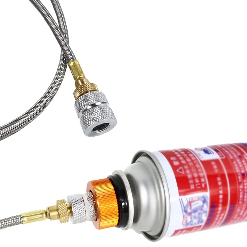Camping Gas Stove Propane Refill Adapter Gas Tank Connection Line Outdoor Burner Adapter LPG Cylinder Hose Connector - 4