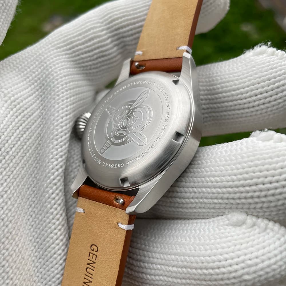 ساعة يد كوارتز STEELFLIER الرسمية SF740V، إضاءة Super C3، مقاومة للماء حتى 200 متر، حركة صامتة VH31، ساعة أعمال عصرية للرجال - 6