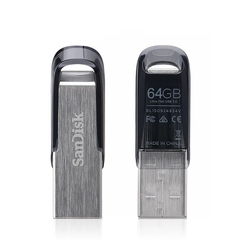 محرك أقراص فلاش USB معدني Sandisk الأصلي CZ73 سعة 128 جيجابايت 64 جيجابايت محرك أقراص محمول 32 جيجابايت 16 جيجابايت ذاكرة فلاش عصرية قلم محرك أقراص USB - 3