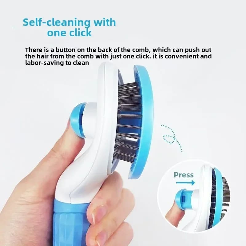 Stainless Steel Pet Hair Remover Brush for Dogs Cats Professional Deshedding Grooming Tool Home Pet Supplies Cat Dog Accessories - 5